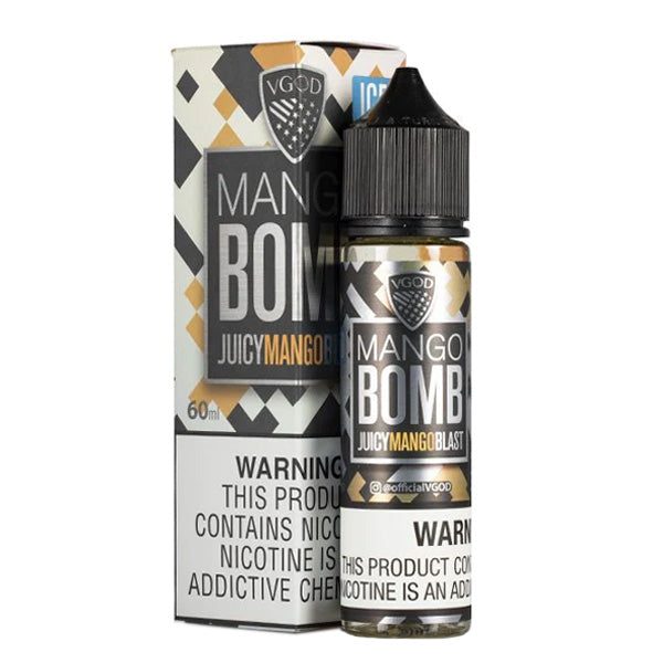 VGOD Series E-Liquid 60mL | 0mg Iced Mango Bomb with packaging