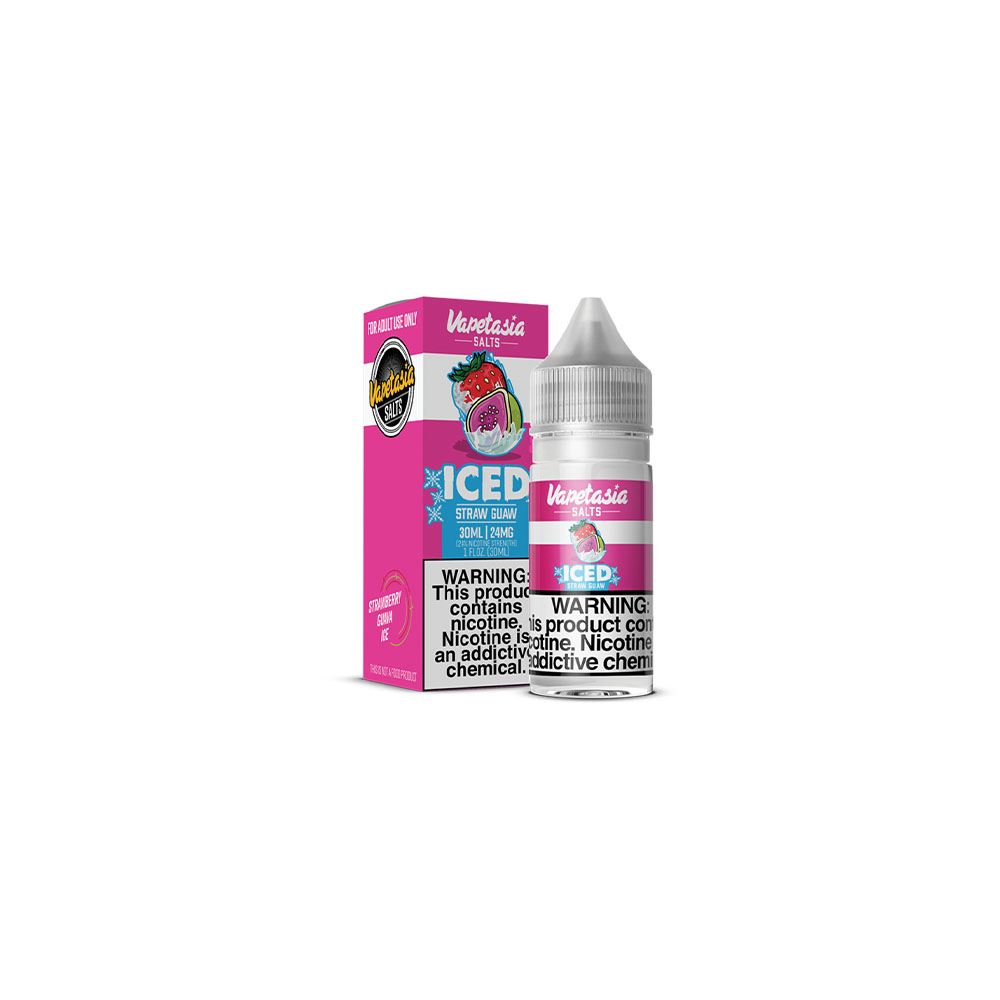 Vapetasia Salt Series E-Liquid 30mL | 24mg Iced Straw Guaw