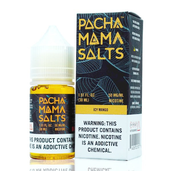 Pachamama TFN Salt Series E-Liquid 25mg | 30mL (Salt Nic) Icy Mango with Packaging