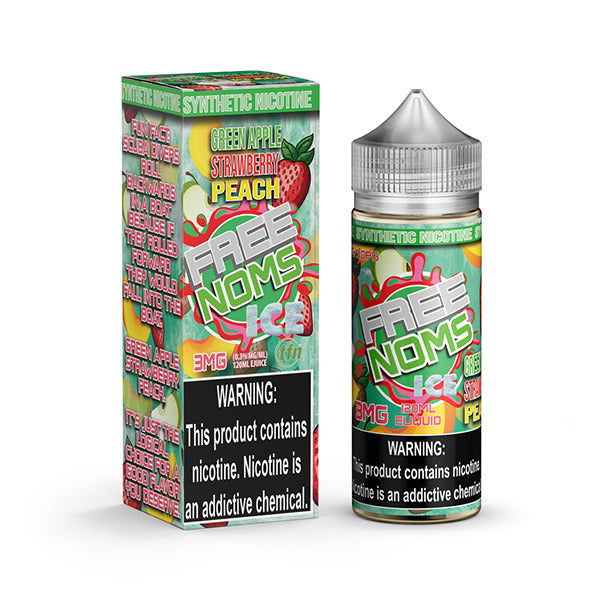 Icy Tart Green Apple Strawberry Peach by Nomenon and Freenoms Series E-Liquid 0mg | 120mL (Freebase)