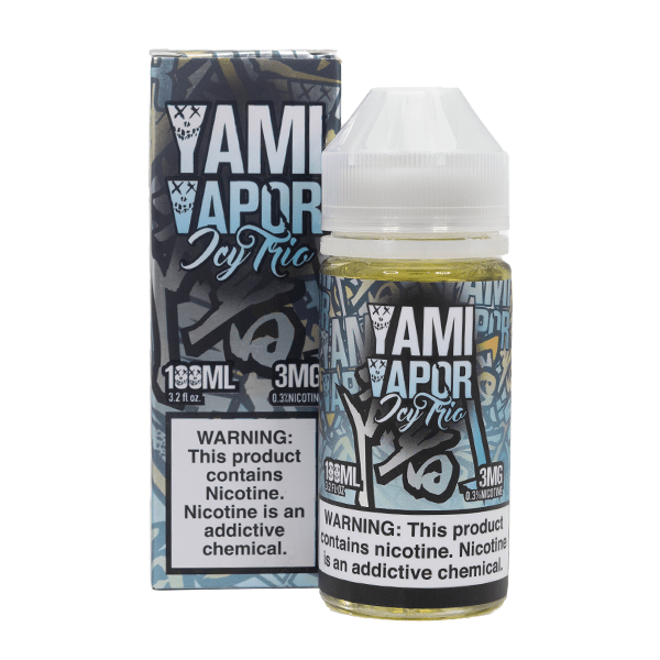 Yami Vapor Series E-Liquid 100mL | 0mg Icy Trio with packaging