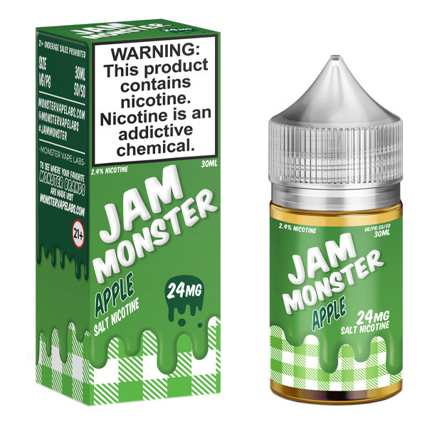 Jam Monster Salt Series E-Liquid 30mL Jam Apple with packaging