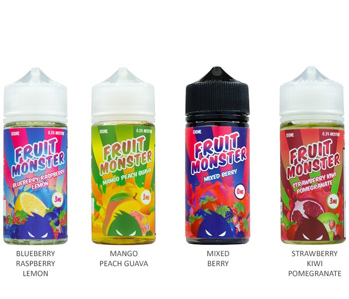 Jam Monster E-Liquid 100mL Group Photo