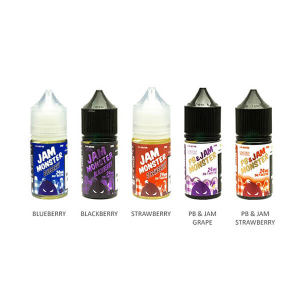 Jam Monster Salt Series E-Liquid 30mL Group Photo