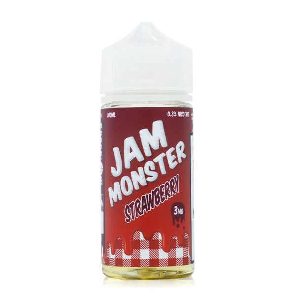 Jam Monster E-Liquid 100mL Jam Strawberry Bottle