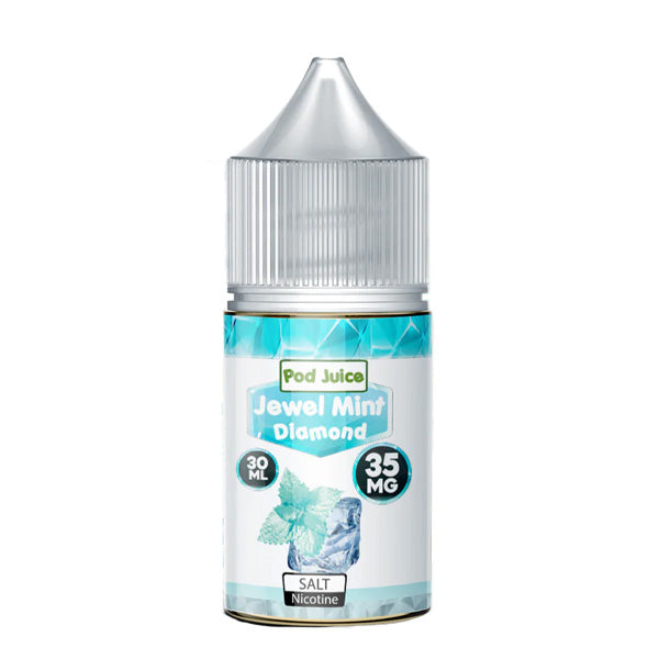 Pod Juice Salt Series E-Liquid 30mL jewel Mint Diamond bottle