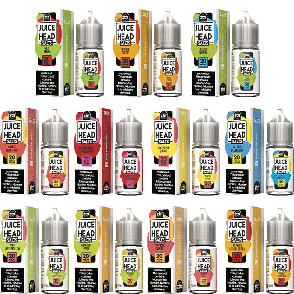 Juice Head Salt Series E-Liquid 30mL (Salt Nic)| 25mg Group Photo