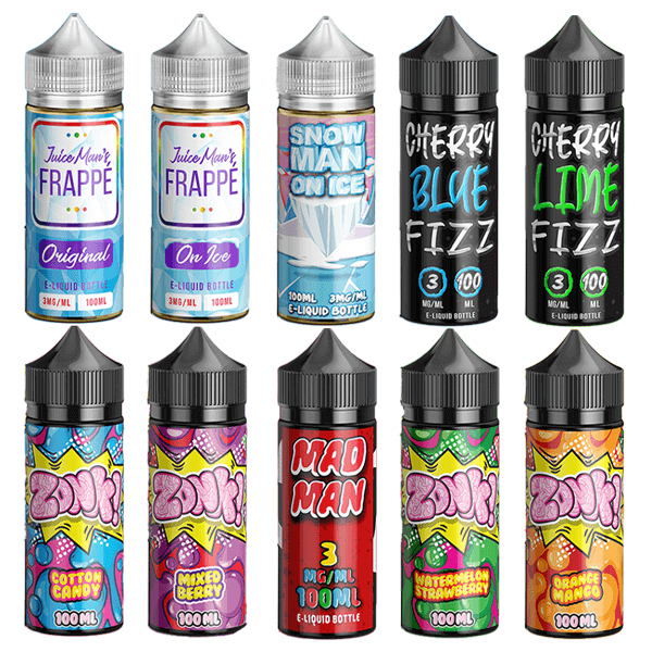 Juice Man Series E-Liquid 100mL 0mg (Freebase)