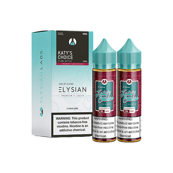 Elysian Series E-Liquid 120mL (Freebase) | 0mg Katy's Choice with packaging