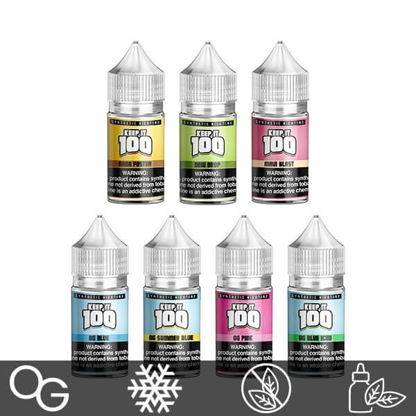 Keep It 100 TFN Salt Series E-Liquid 30mL (Salt Nic) | Group Photo