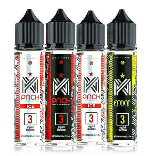 Khali Vapors Series E-Liquid 60mL Group Photo