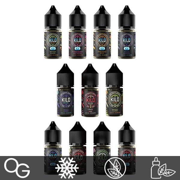 Kilo Revival TFN Salt Series E-Liquid 30mL Group Photo