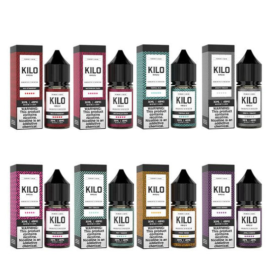 Kilo Salt Series E-Liquid 30mL Group Photo