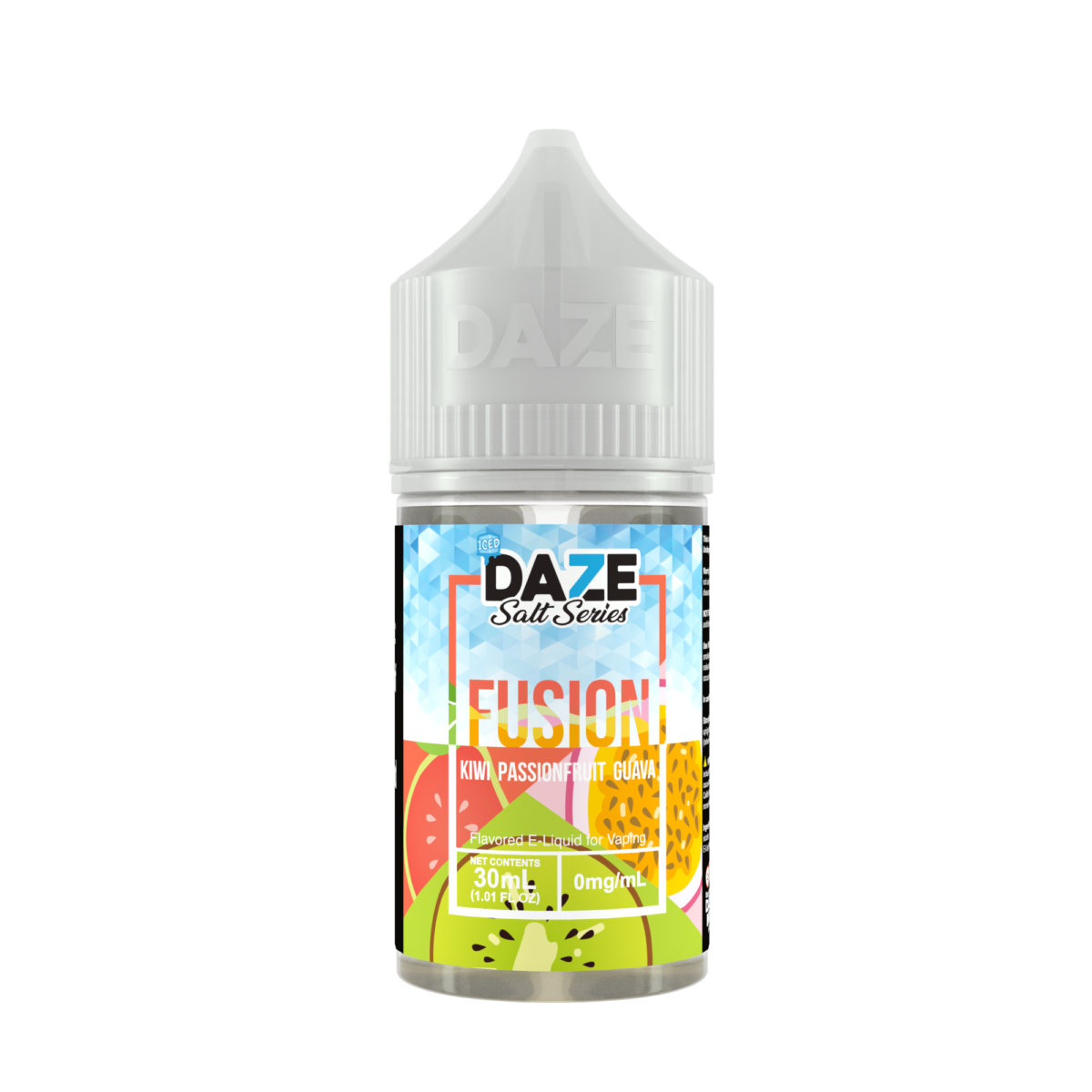 7Daze Fusion Salt Series E-Liquid 30mL (Salt Nic) | 30mg Kiwi Passionfruit Guava Iced