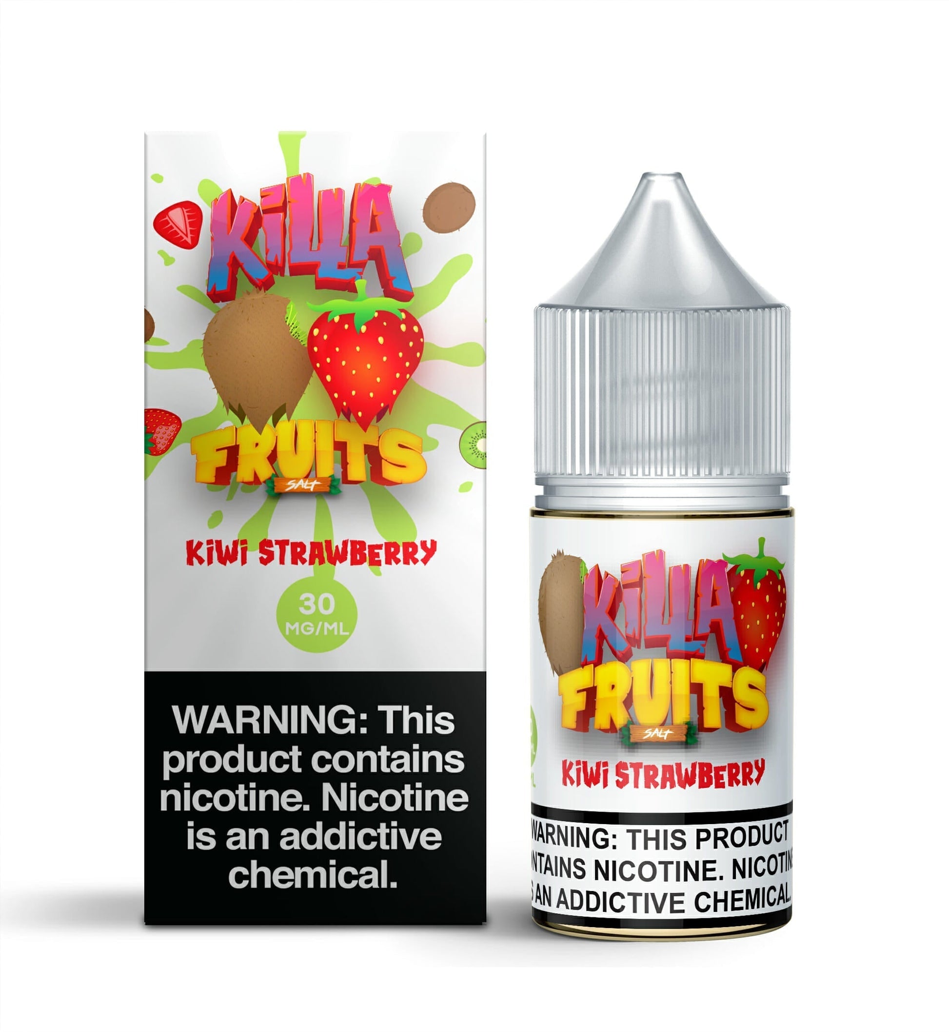 Killa Fruits Salt Series E-Liquid 30mL (Salt Nic) | 30mg Kiwi Strawberry with packaging