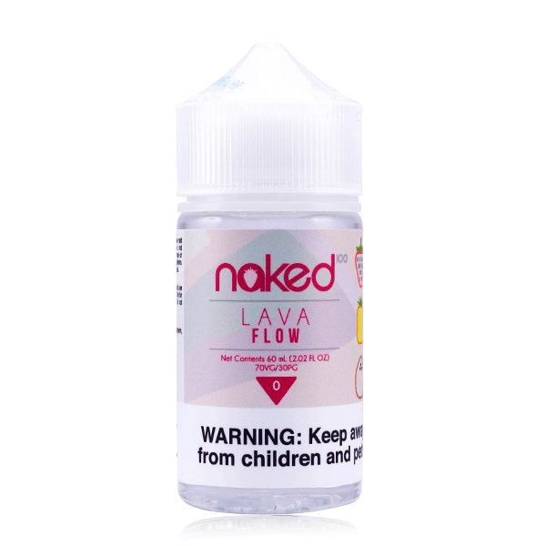 Naked 100 E-Liquid 60mL | PMTA Submitted (Freebase) | 0mg Lava Flow