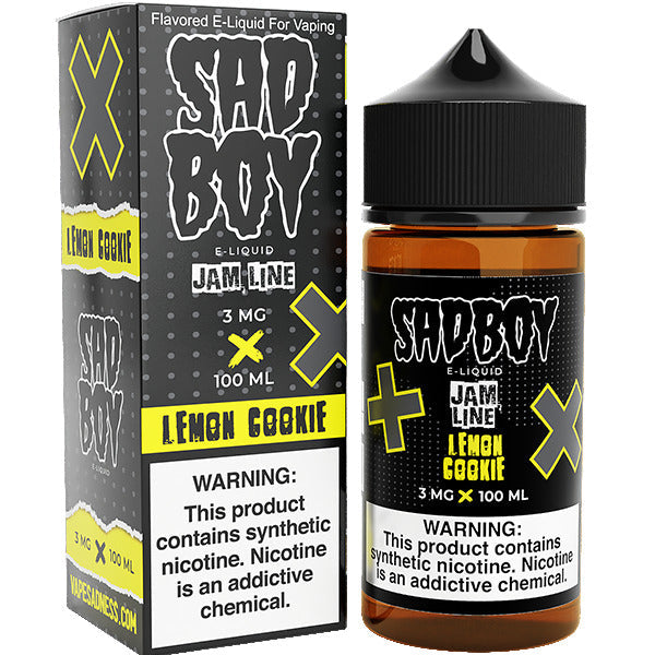 Sadboy Series E-Liquid 100mL | 0mg Lemon Cookie