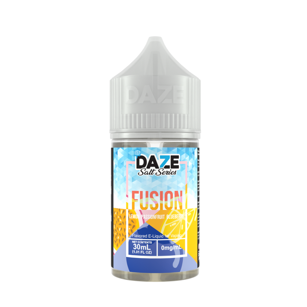 7Daze Fusion Salt Series E-Liquid 30mL (Salt Nic) | 30mg Lemon Passionfruit Blueberry Iced