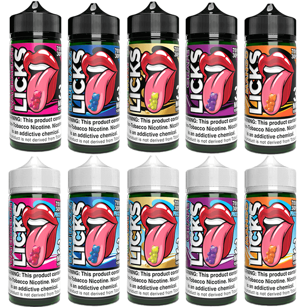 Licks TFN by Juice Roll Upz E-Liquid 100mL (Freebase) | 3mg Group Photo