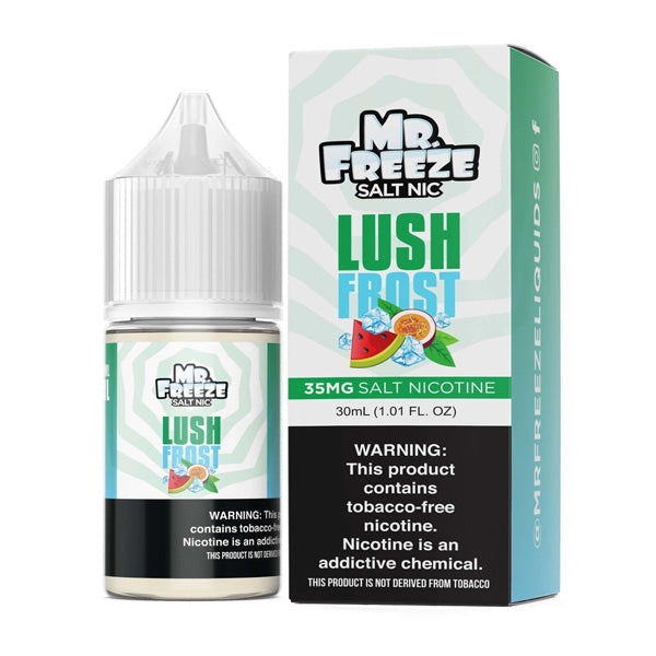 Mr. Freeze TFN Salt Series E-Liquid 30mL (Salt Nic) | 35mg Lush Frost with packaging