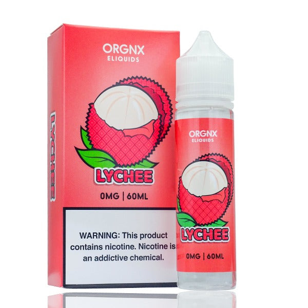 ORGNX Series E-Liquid 6mg | 60mL (Freebase) Lychee With Packaging