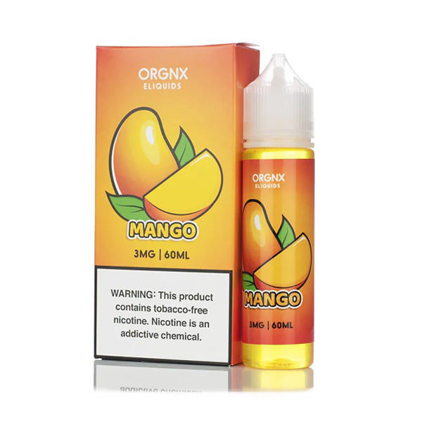 ORGNX Series E-Liquid 3mg | 60mL (Freebase) Mango With Packaging