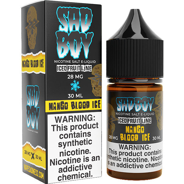 Sadboy Salt Series E-Liquid 30mL (Salt Nic) | 28mg Mango Blood Ice with packaging