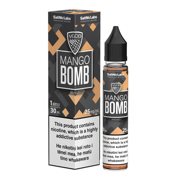 VGOD Salt Series E-Liquid 30mL | 25mg Mango Bomb with packaging