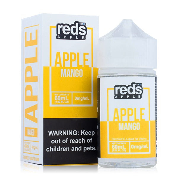 Reds Apple Series E-Liquid 60mL (Freebase) 0mg  Mango with Packaging