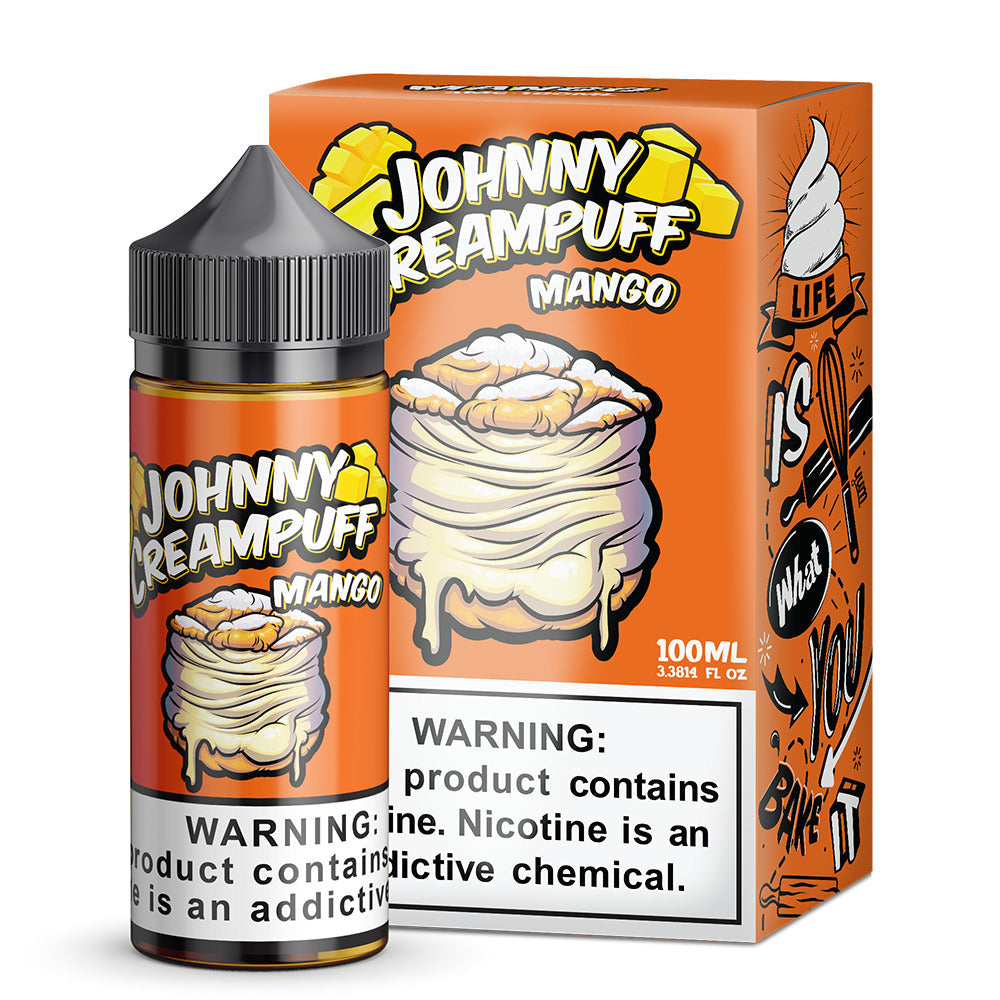 Tinted Brew Johnny Creampuff TFN Series E-Liquid 100mL | 3mg Mango with packaging