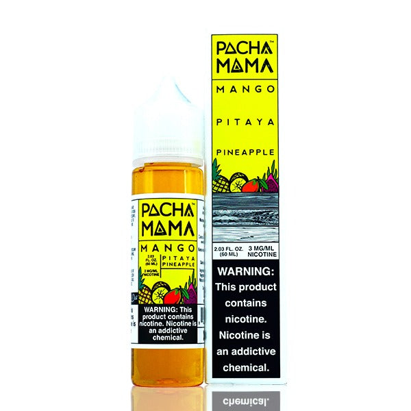 Pachamama TFN Series E-Liquid 6mg | 60mL (Freebase) Mango Pitaya Pineapple with Packaging