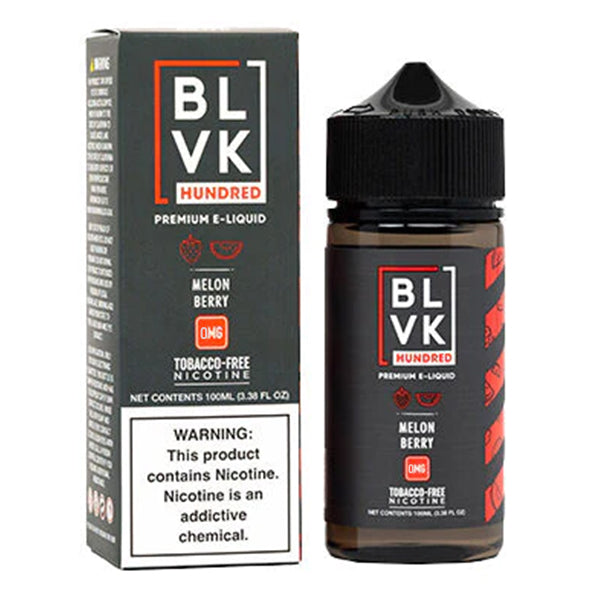 BLVK TFN Series E-Liquid 100mL (Freebase) | 0mg Melon Berry with Packaging