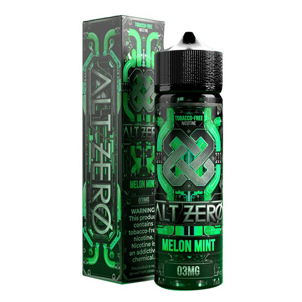 Alt Zero TFN Series E-Liquid 60mL (Freebase) | 3mg Melon Mint with Packaging