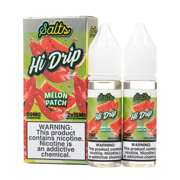 Hi-Drip Salt Series E-Liquid x2-15mL (Salt Nic) | 20mg Melon Patch with packaging