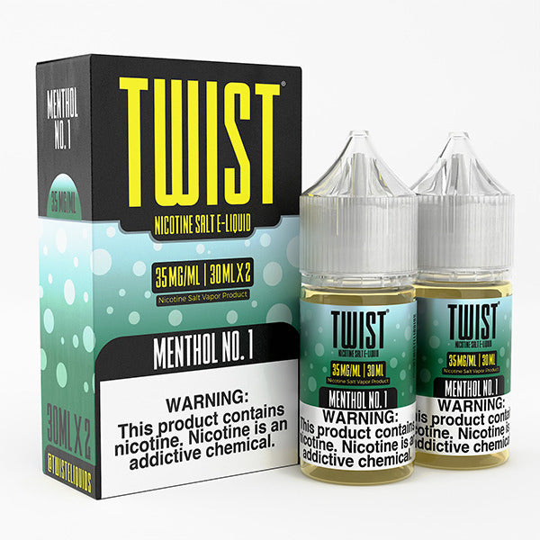 Twist Salts Series E-Liquid x2-30mL Menthol 1 with packaging