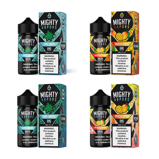 Mighty Vapors E-Juice 100mL Group Photo