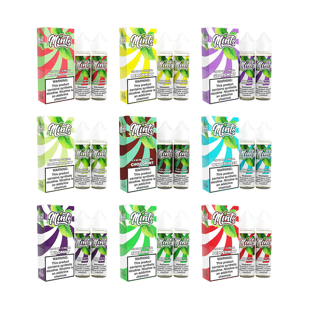 Mints Series E-Liquid x2-60mL | 0mg Group Photo