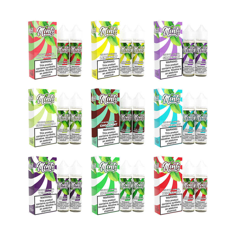 Mints Series E-Liquid x2-60mL | 3mg Group Photo