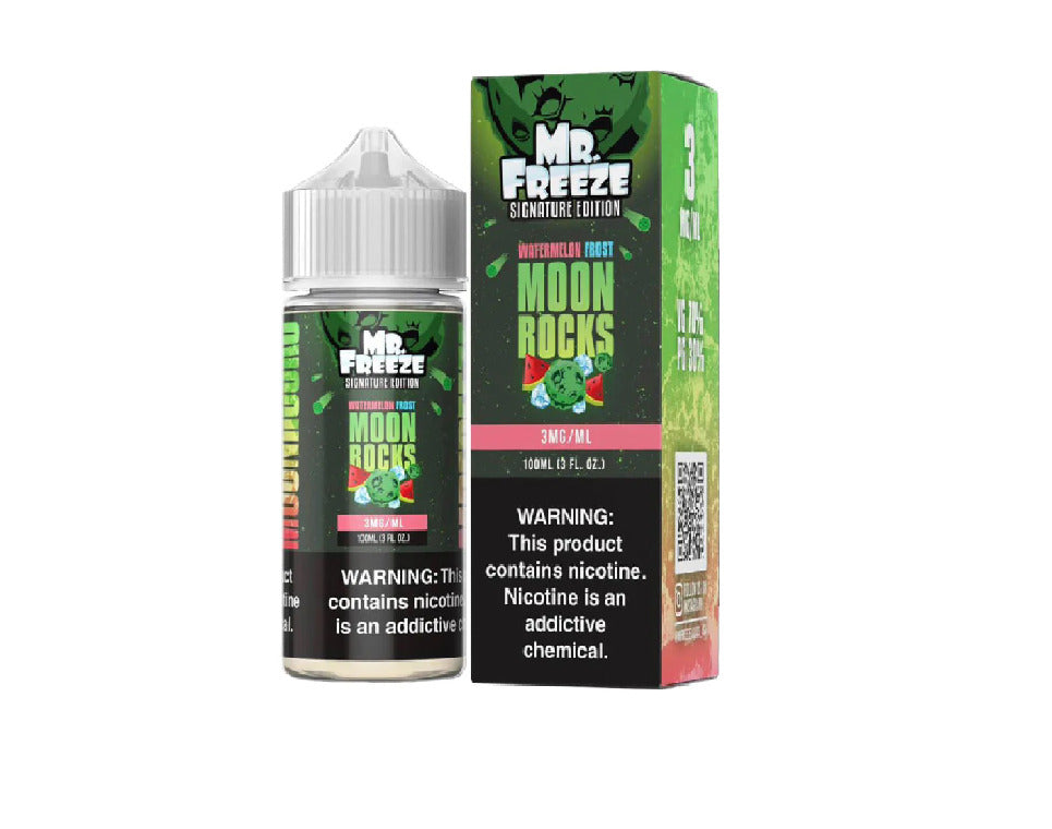 Mr. Freeze TFN Series E-Liquid 100mL (Freebase) Moon Rocks with packaging