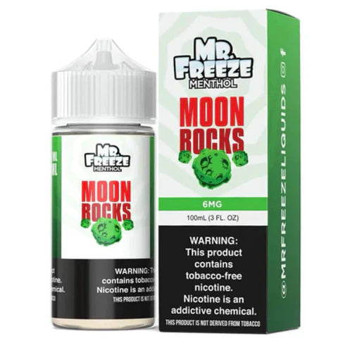 Mr. Freeze TFN Series E-Liquid 100mL (Freebase) Moon Rocks with packaging