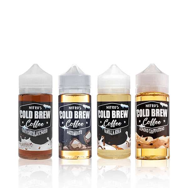 Nitro’s Cold Brew Coffee Series E-Liquid 0mg | 100mL (Freebase) Group Photo