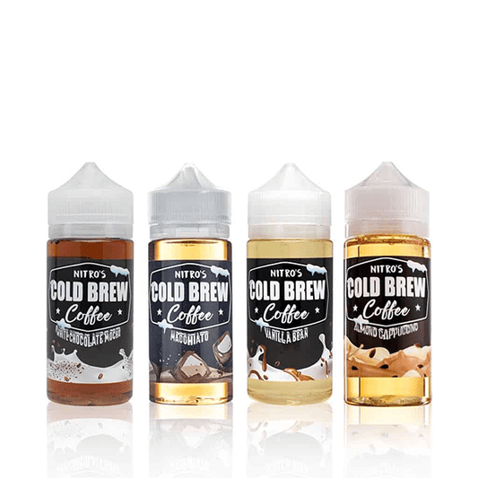 Nitro’s Cold Brew Coffee Series E-Liquid 3mg | 100mL (Freebase) Group Photo