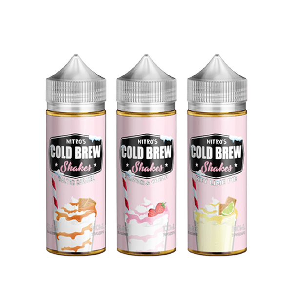 Nitro’s Cold Brew Shakes Series E-Liquid 0mg | 100mL (Freebase) Group Photo