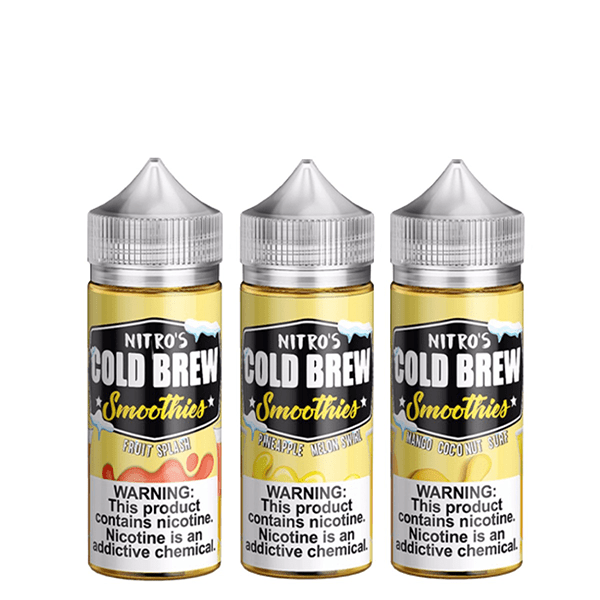 Nitro’s Cold Brew Smoothies Series E-Liquid 0mg | 100mL (Freebase) Group Photo