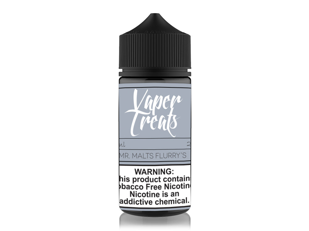 Vaper Treats Series E-Liquid 100mL | 0mg Mr. Malts Flurry Bottle