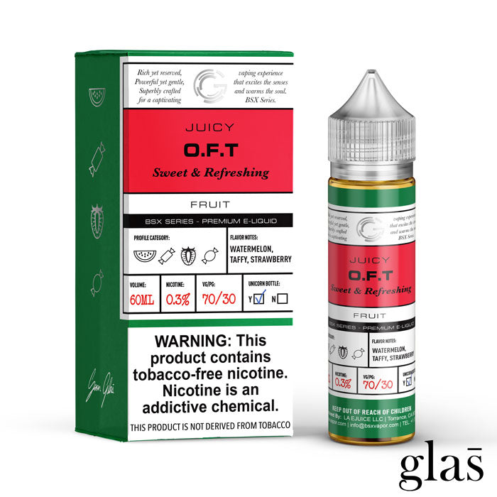 GLAS BSX TFN Series E-Liquid 6mg | 60mL (Freebase) OFT with Packaging