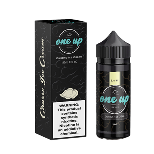 One Up TFN E-Liquid 6mg | 100mL (Freebase) Churro Ice Cream With Packaging