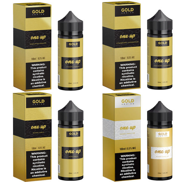 One Up TFN E-Liquid 12mg | 100mL (Freebase) Gold Series Group Photo