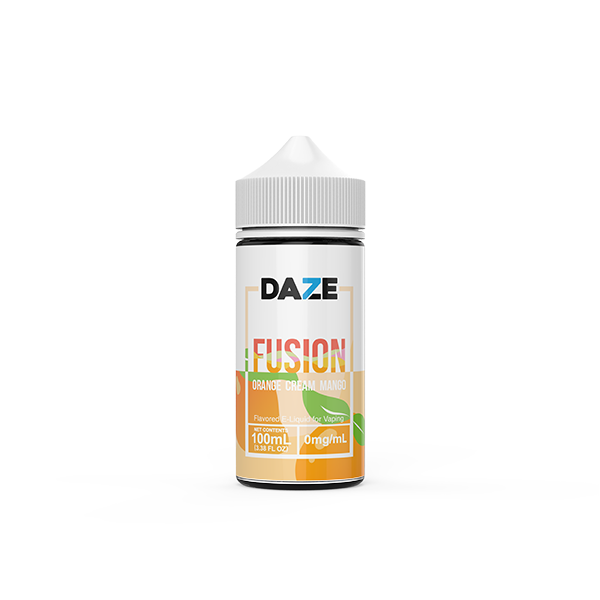 7Daze Fusion Series E-Liquid 100mL (Freebase) Orange Cream Mango