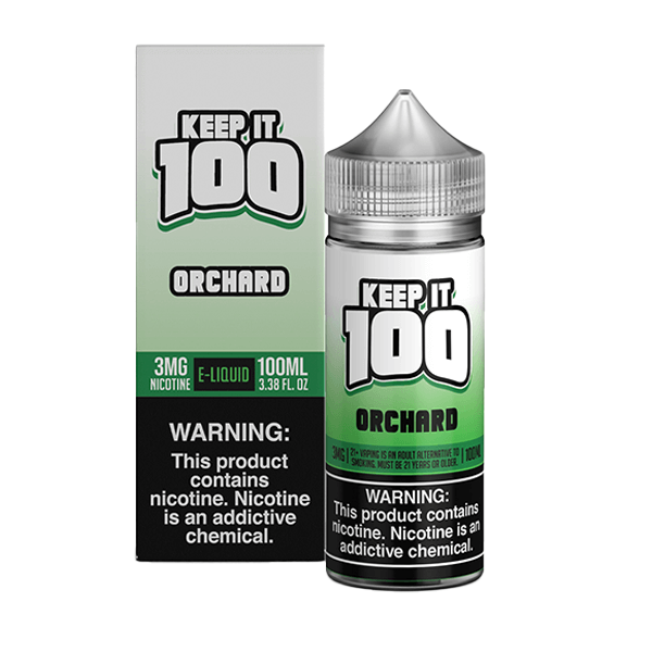 Keep It 100 TFN Series E-Liquid 0mg | 100mL (Freebase) Orchard with Packaging